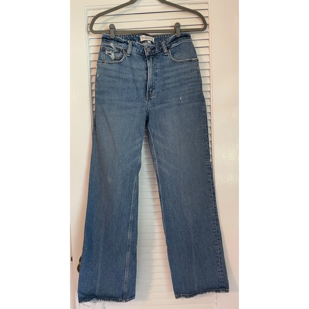 Abercrombie & Fitch Curve Love High Rise 90s Relaxed Jean 27 Short